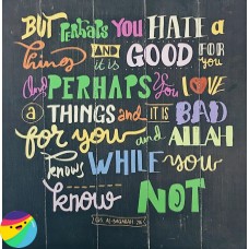 Motivacijski napis na lesu - Perhaps you hate a thing Motivacijski napis na lesu - Perhaps you hate a thing